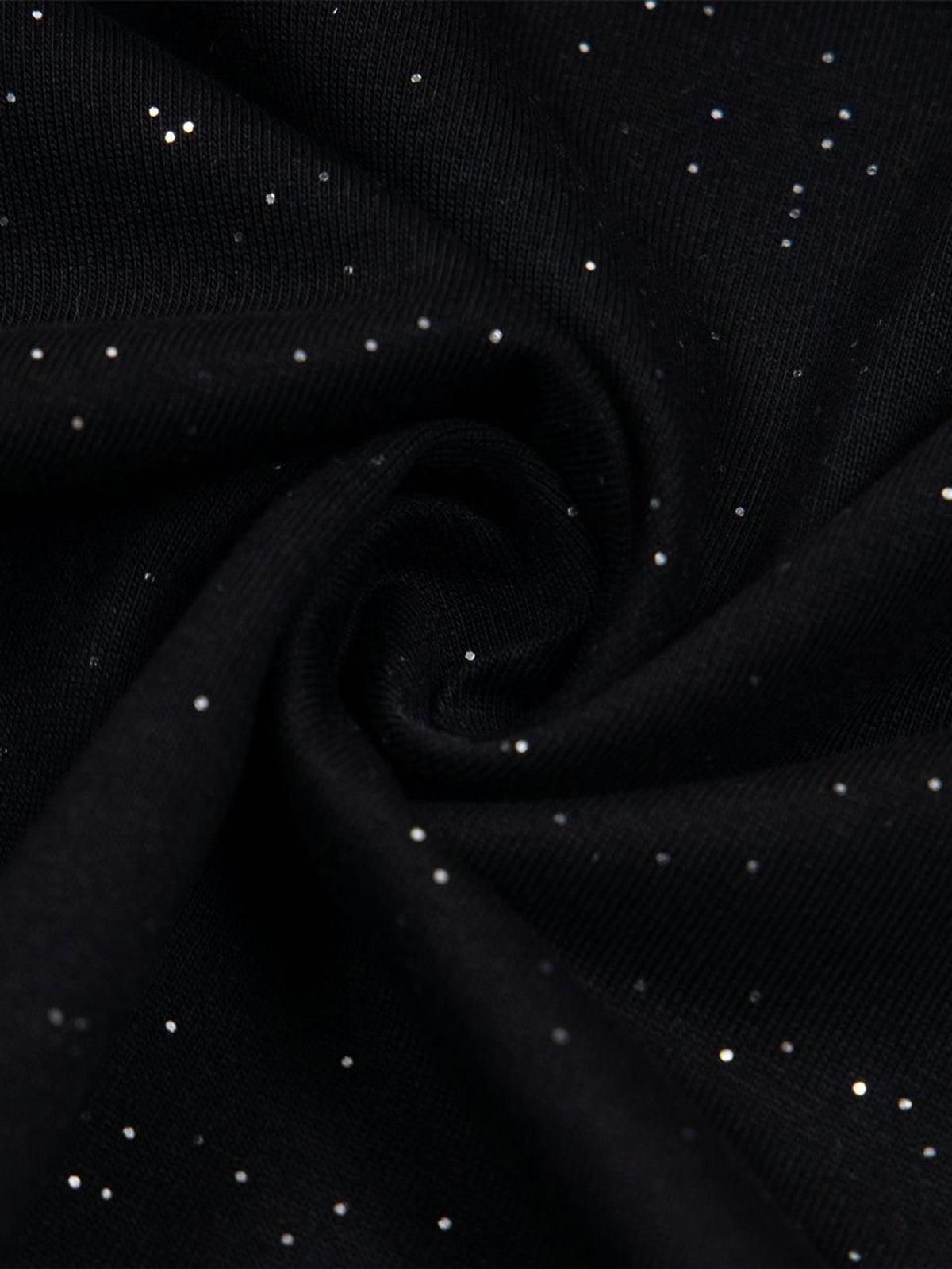 Concert Outfit Retro Heavy Starry Sky Print Font Design Short-Sleeved T-Shirt Concert Outfit Retro Heavy Starry Sky Print Font Design Short-Sleeved T-Shirt