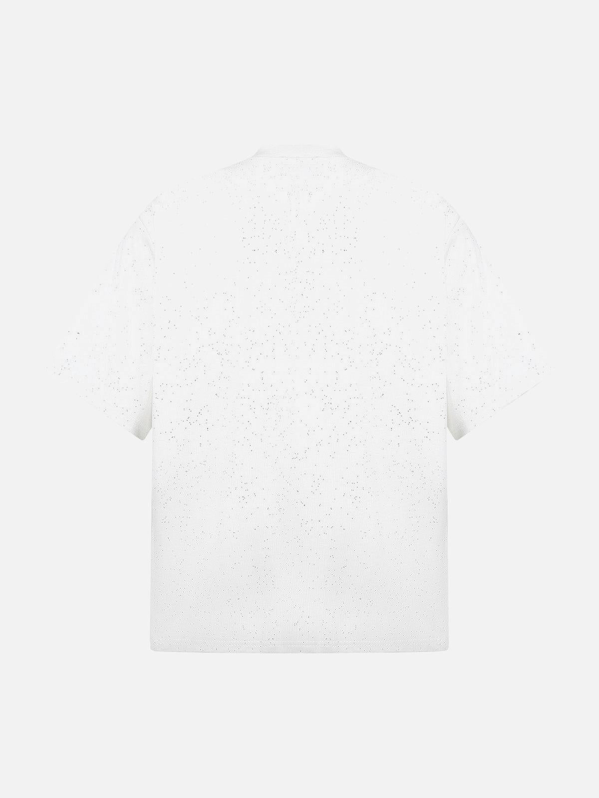 Concert Outfit Retro Heavy Starry Sky Print Font Design Short-Sleeved T-Shirt Concert Outfit Retro Heavy Starry Sky Print Font Design Short-Sleeved T-Shirt