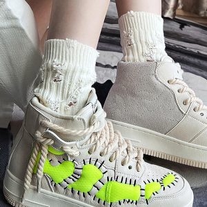 Concert Outfit Retro High-Top Sneakers