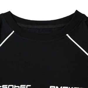 Concert Outfit Retro Hip-Hop Line Basketball T-Shirt