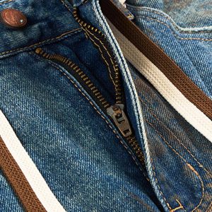 Concert Outfit Retro Ink-Splashed Ripped Jeans