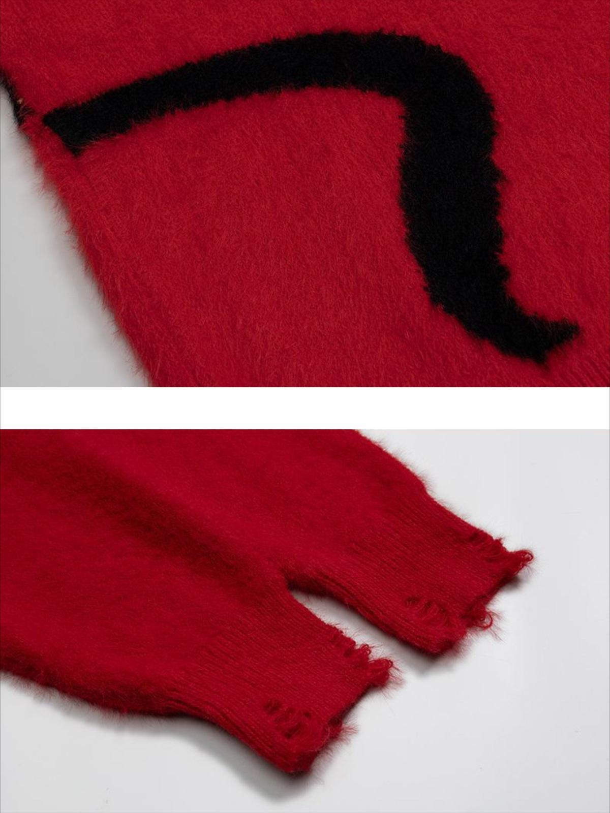 Concert Outfit Retro Lazy Cat Sweater Concert Outfit Retro Lazy Cat Sweater