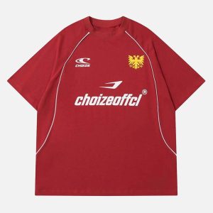 Concert Outfit Retro Letter Print T-Shirt