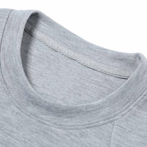 Concert Outfit Retro Loose-Leaf Flyer Cleanfit Structure T-Shirt