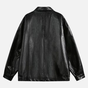 Concert Outfit Retro Motorcycle PU Leather Jacket