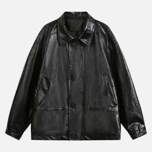 Concert Outfit Retro Motorcycle PU Leather Jacket