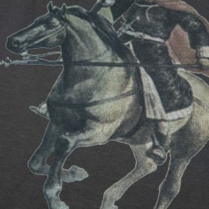 Concert Outfit Retro Oil Painting Print T-Shirt