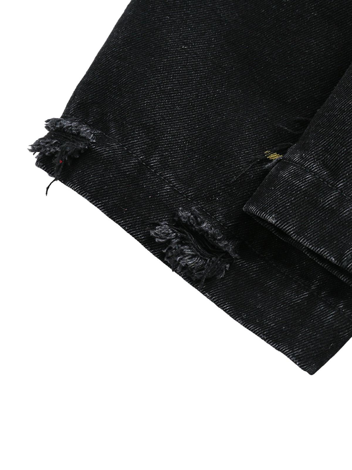 Concert Outfit Retro Patchwork Letter Denim Jacket Concert Outfit Retro Patchwork Letter Denim Jacket