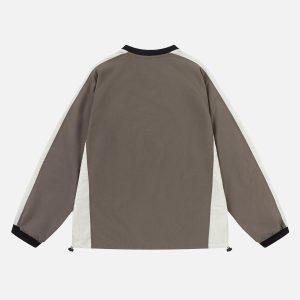 Concert Outfit Retro Patchwork Long-Sleeved T-Shirt