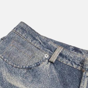 Concert Outfit Retro Patchwork Street Jeans