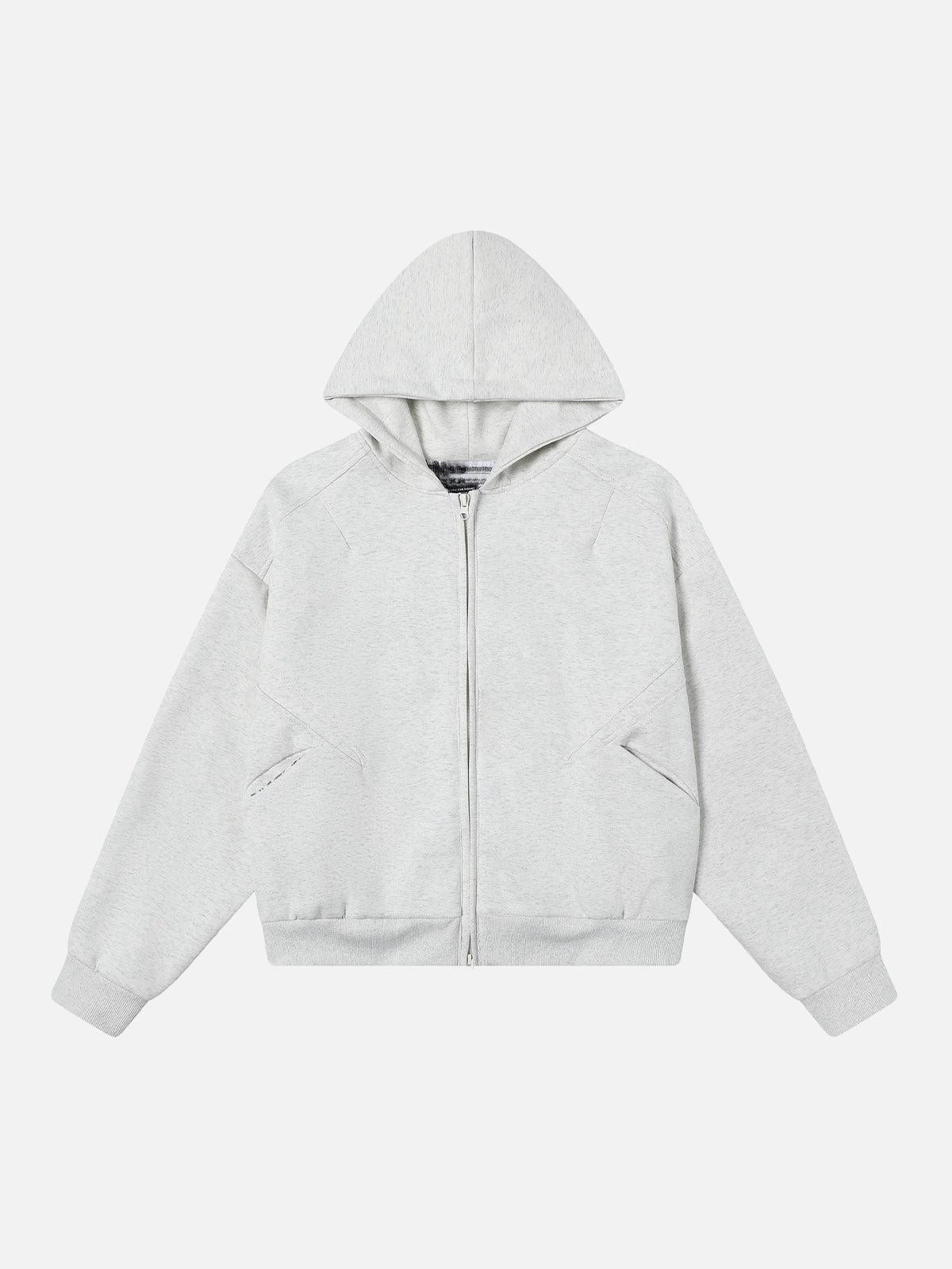 Concert Outfit Retro Plaid Lining Zip Up Hooded Sweatshirt Concert Outfit Retro Plaid Lining Zip Up Hooded Sweatshirt