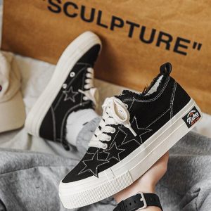 Concert Outfit Retro Star Canvas Shoes