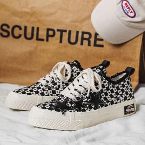 Concert Outfit Retro Star Canvas Shoes