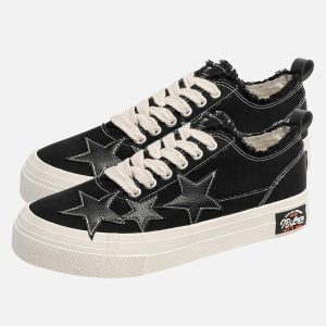 Concert Outfit Retro Star Canvas Shoes