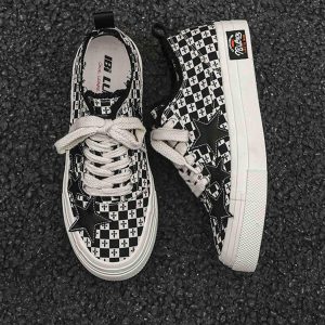 Concert Outfit Retro Star Canvas Shoes