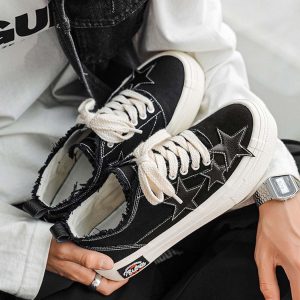Concert Outfit Retro Star Canvas Shoes