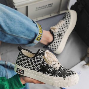 Concert Outfit Retro Star Canvas Shoes