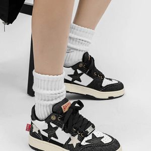Concert Outfit Retro Star Elements Casual Board Shoes