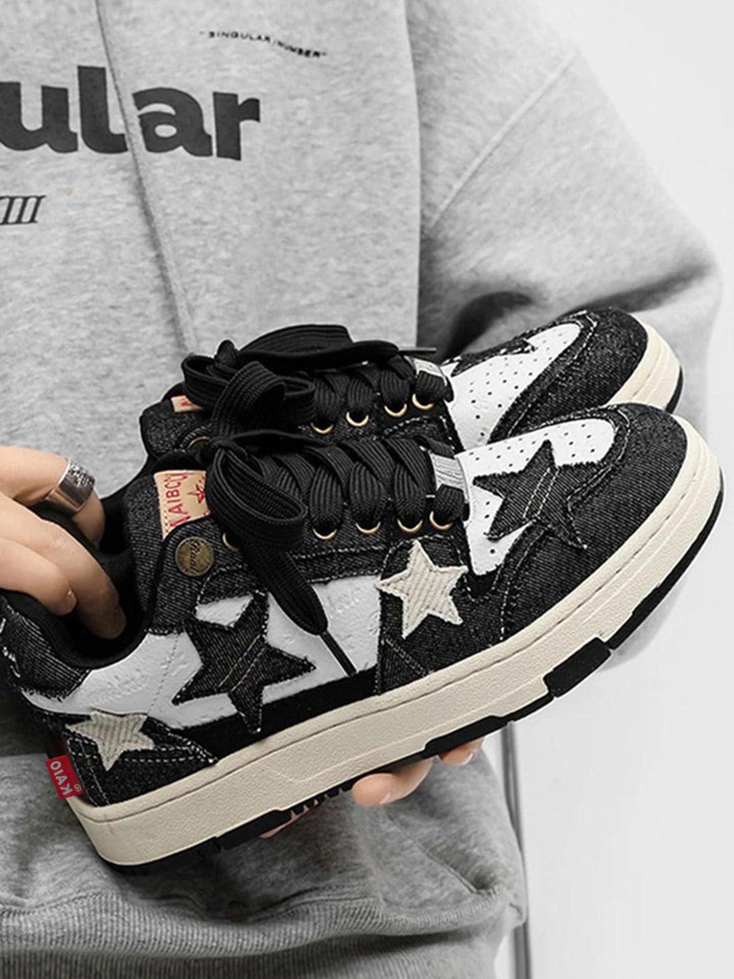 Concert Outfit Retro Star Elements Casual Board Shoes Concert Outfit Retro Star Elements Casual Board Shoes