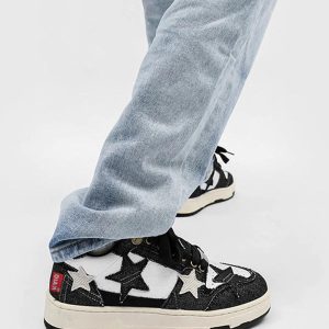 Concert Outfit Retro Star Elements Casual Board Shoes