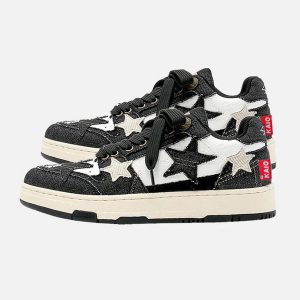 Concert Outfit Retro Star Elements Casual Board Shoes