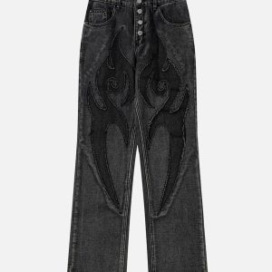 Concert Outfit Retro Straight Casual Jeans