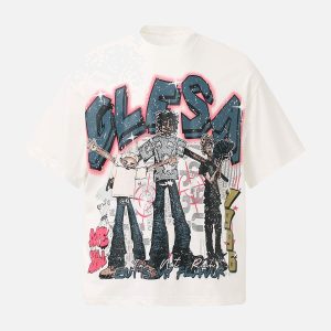 Concert Outfit Retro Street GLESA Graphic T-Shirt