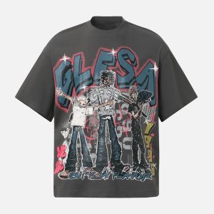 Concert Outfit Retro Street GLESA Graphic T-Shirt