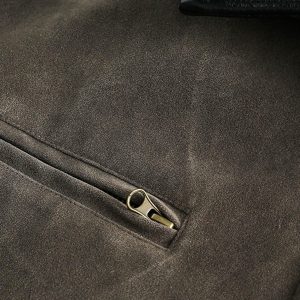 Concert Outfit Retro Suede Detroit Motorcycle Jacket