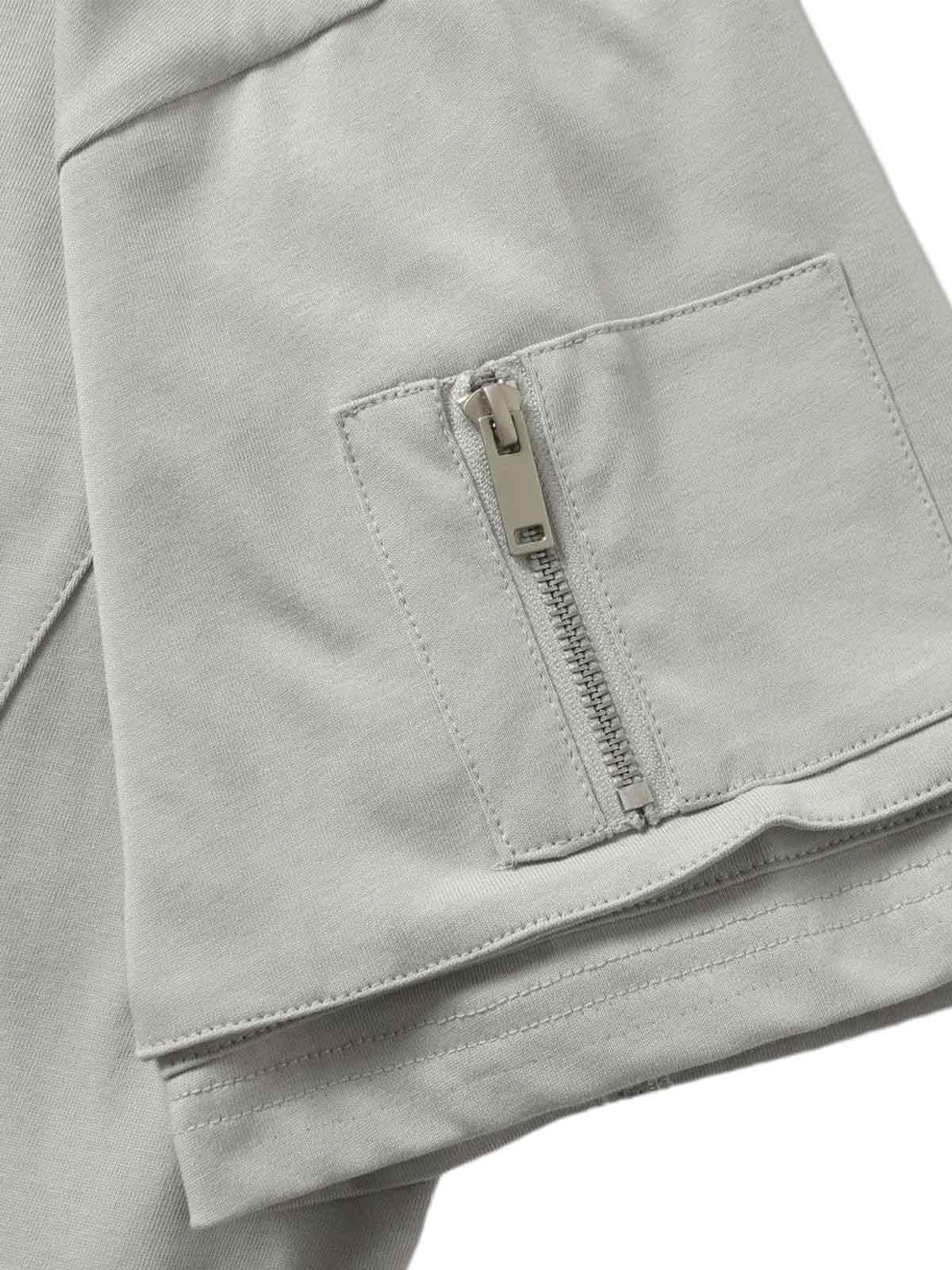 Concert Outfit Retro Washed Deconstruction Functional Pocket T-Shirt Concert Outfit Retro Washed Deconstruction Functional Pocket T-Shirt