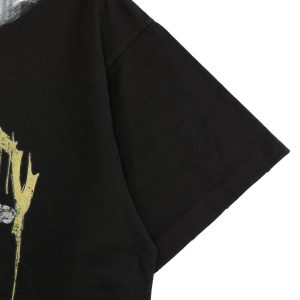 Concert Outfit Retro Washed Graffiti Skull T-Shirt