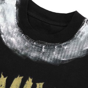 Concert Outfit Retro Washed Graffiti Skull T-Shirt