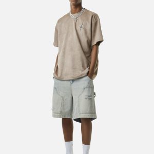 Concert Outfit Retro Washed Hip-Hop Shorts