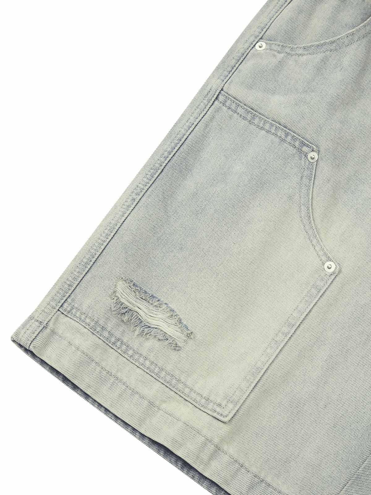 Concert Outfit Retro Washed Hip-Hop Shorts Concert Outfit Retro Washed Hip-Hop Shorts