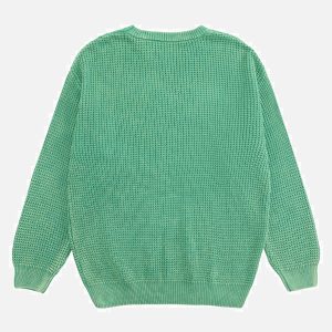 Concert Outfit Retro Washed Old Label Sweater