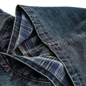 Concert Outfit Retro Washed Workwear Denim Hooded Jacket