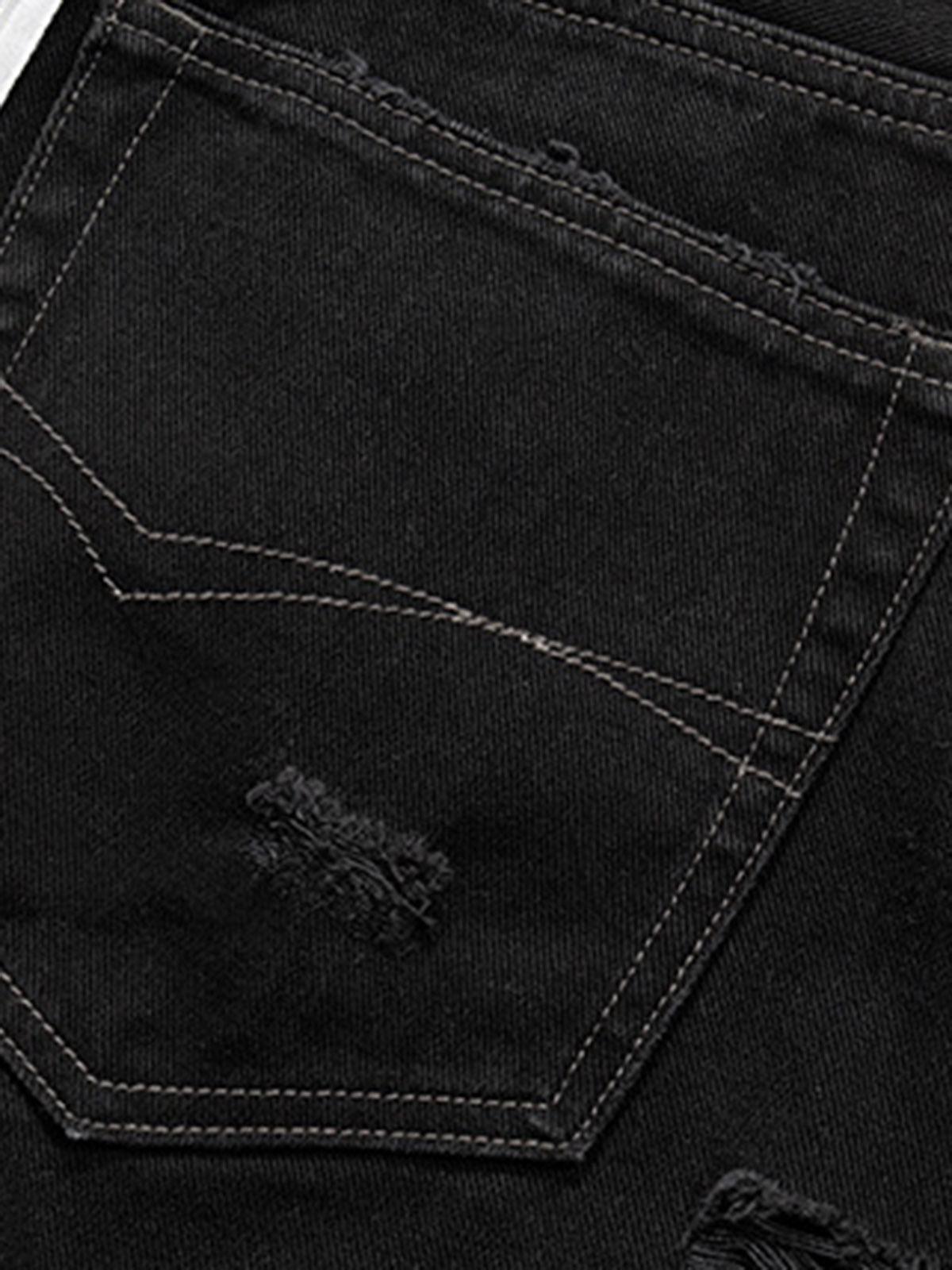 Concert Outfit Retro Whisker Raw Edge Denim Shorts Concert Outfit Retro Whisker Raw Edge Denim Shorts