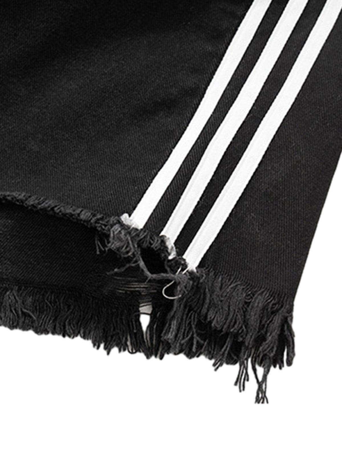 Concert Outfit Retro Whisker Raw Edge Denim Shorts Concert Outfit Retro Whisker Raw Edge Denim Shorts