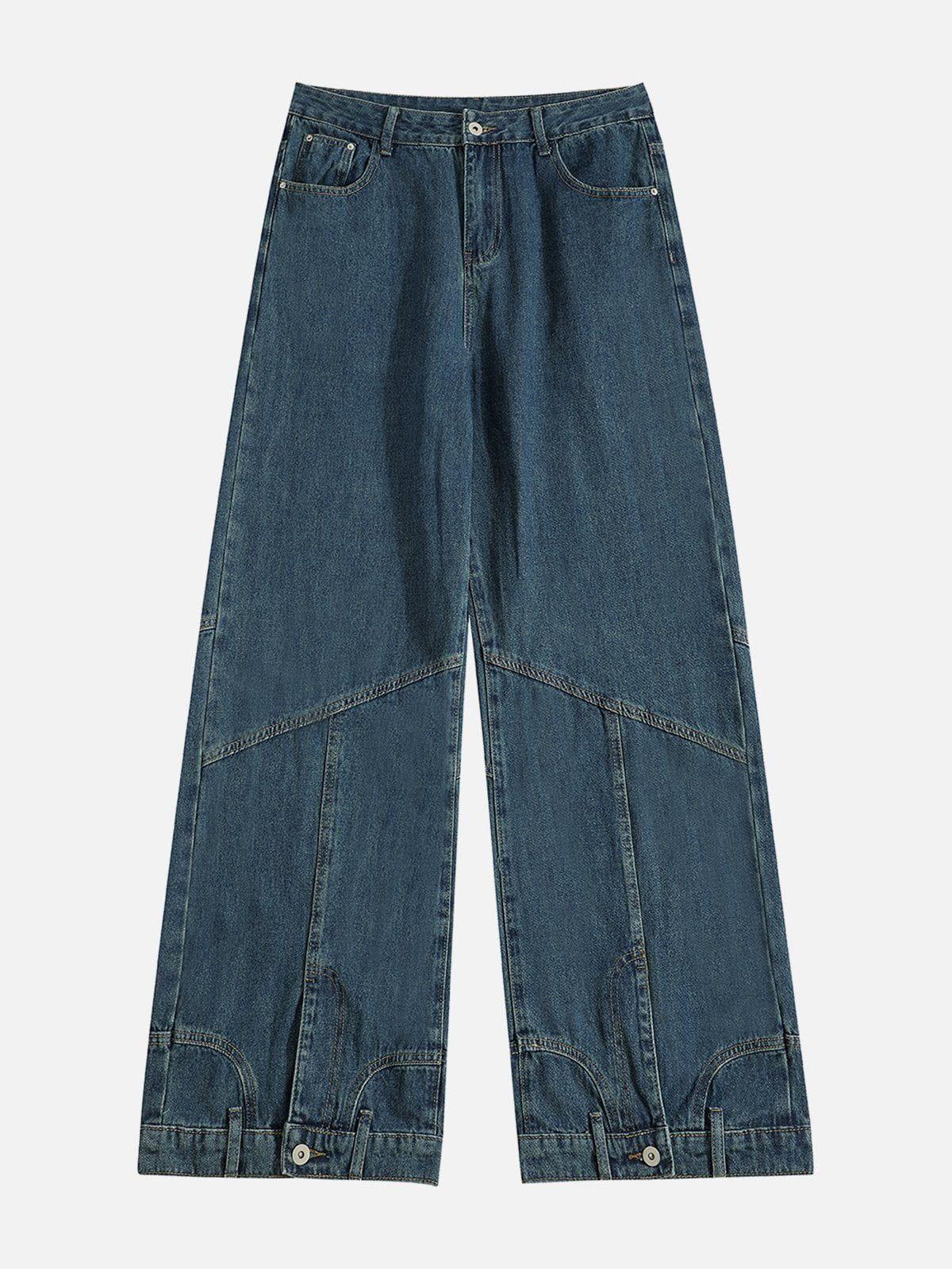 Concert Outfit Reverse Patchwork Jeans Concert Outfit Reverse Patchwork Jeans