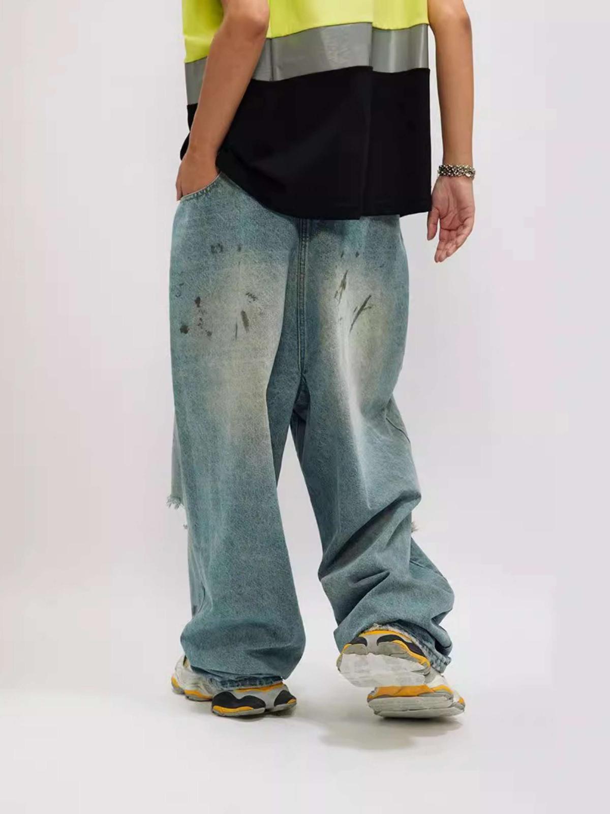 Concert Outfit Reverse Pocket Ripped Jeans Concert Outfit Reverse Pocket Ripped Jeans