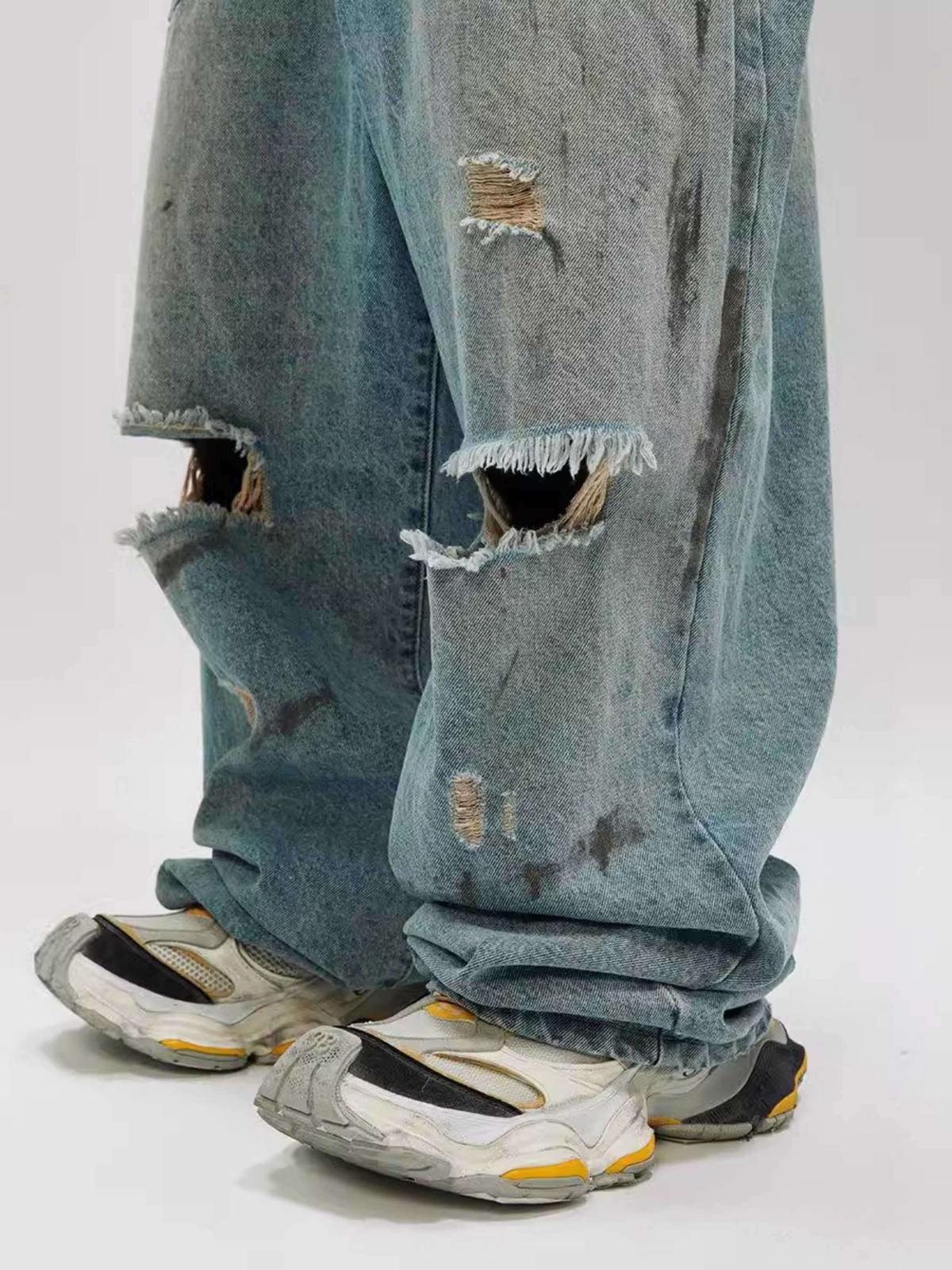 Concert Outfit Reverse Pocket Ripped Jeans Concert Outfit Reverse Pocket Ripped Jeans