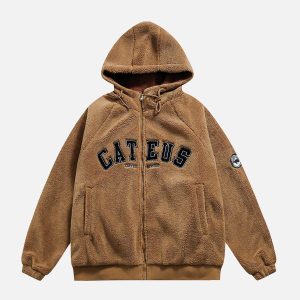 Concert Outfit Reversible Sherpa hoodie