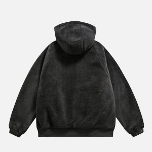 Concert Outfit Reversible Sherpa hoodie