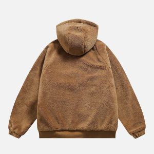 Concert Outfit Reversible Sherpa hoodie