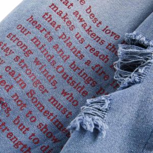 Concert Outfit Ripped Graffiti Washed Zip Up Denim Jacket