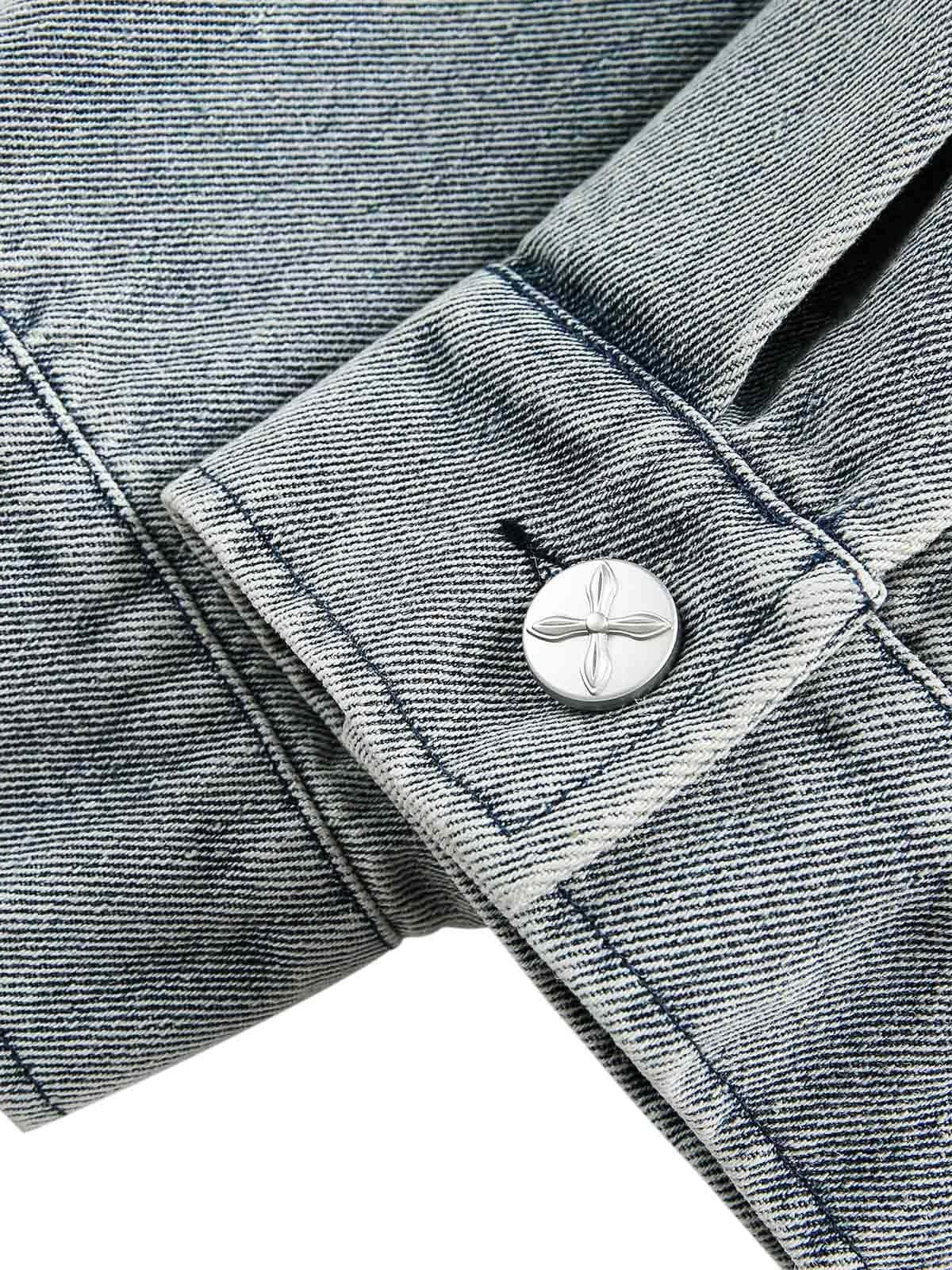 Concert Outfit Ripped Lace Panel Denim Jacket Concert Outfit Ripped Lace Panel Denim Jacket