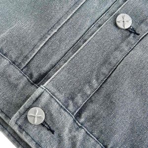 Concert Outfit Ripped Lace Panel Denim Jacket