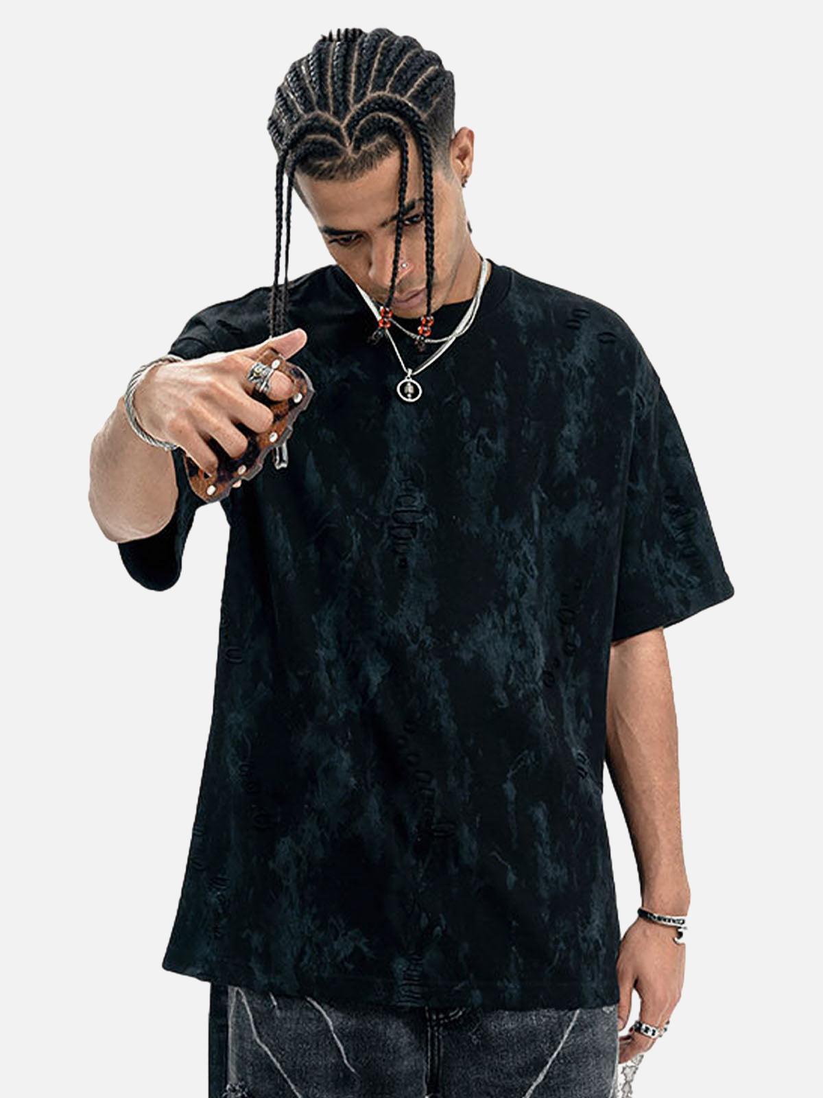 Concert Outfit Ripped Tie-Dye T-Shirt Concert Outfit Ripped Tie-Dye T-Shirt