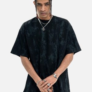 Concert Outfit Ripped Tie-Dye T-Shirt