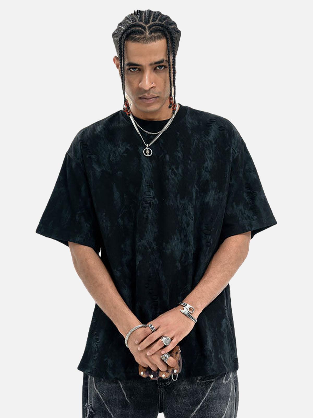 Concert Outfit Ripped Tie-Dye T-Shirt Concert Outfit Ripped Tie-Dye T-Shirt